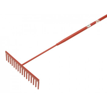 Faithfull Asphalt Rake 16 Flat Teeth - Tubular Steel Shaft