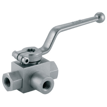 3/4\" BSP Parallel Female Ball Valve 3 Way L Ported