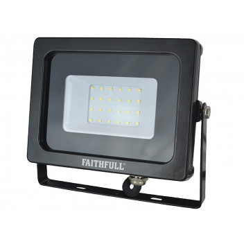 Faithfull Power Plus SMD LED Wall Mounted Floodlight 20W 1600 Lumens 240V
