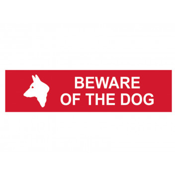 Scan Beware Of The Dog - PVC 200 x 50mm