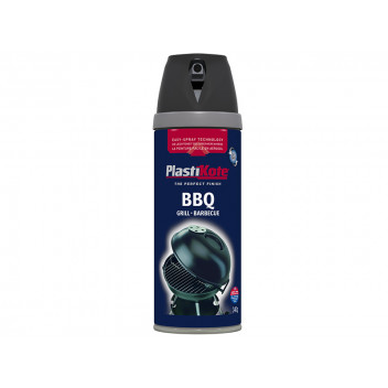 PlastiKote Twist & Spray BBQ Paint Black 400ml