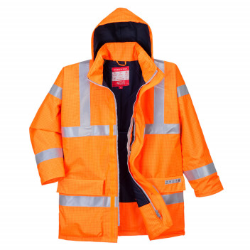 S778 Bizflame Rain Hi-Vis Antistatic FR Jacket Orange Large