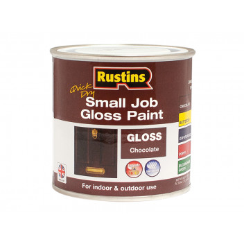 Rustins Quick Dry Small Job Gloss Paint Chocolate 250ml