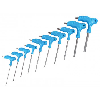 BlueSpot Tools Metric T-Handle Hex Key Set,10 Piece (2-10mm)