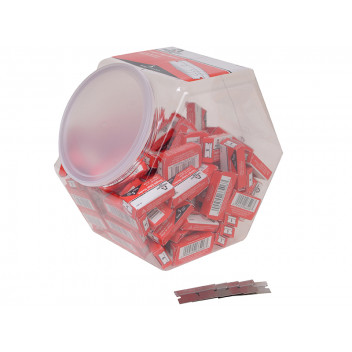 Personna Regular-Duty Single Edge Razor Blades 100 Packs of 5 Blades in Jar
