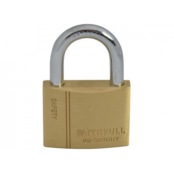 Faithfull Brass Padlock 50mm 3 Keys