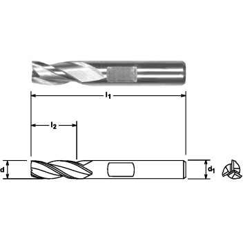 Throw Away Cutters - Metric 3 Flute - Plain Shank Short Series 3