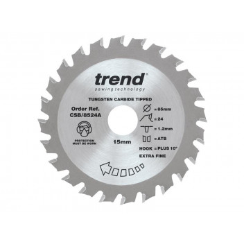 Trend CraftPro Mini Saw Blade 85 x 15mm x 24T