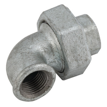 1.1/2\"BSPP F/F TAPERSEAT 90 ELB0W GALVANISED