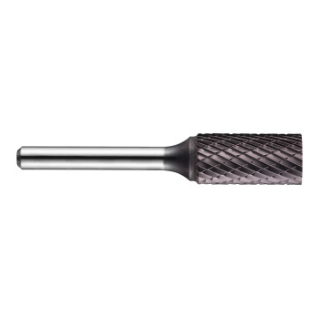 6mm Carbide Rotary Burr, TiAlN Coated, Cylinder Without End Cut, Shape A (P801C)