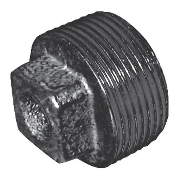 1/2\" BSPT MALE HOLLOW PLUG FIG147 BLACK