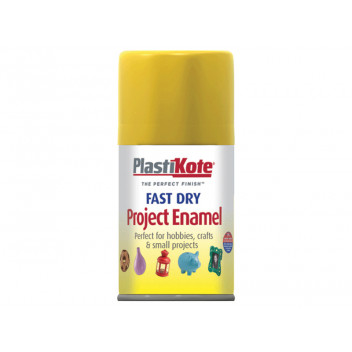 PlastiKote Fast Dry Enamel Aerosol Buttercup Yellow 100ml