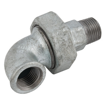 1\"BSP MXF90 UNI.TAP.ELBOW GAL
