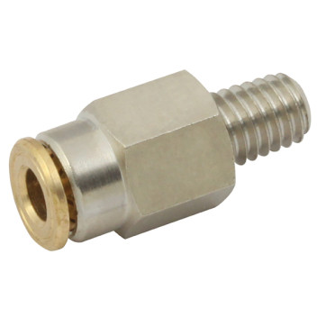 6MM X M10X1 STRAIGHT PUSH-IN BRASS LUB SYSTEM