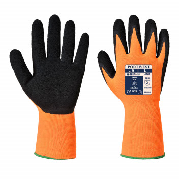 A340 Hi-Vis Grip Glove - Latex Orange/Black Large