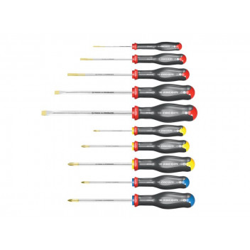 Facom Protwist Screwdriver Set, 10 Piece SL/PH/PZ