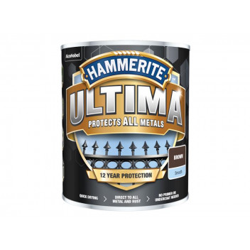 Hammerite Ultima Metal Paint Smooth Brown 750ml