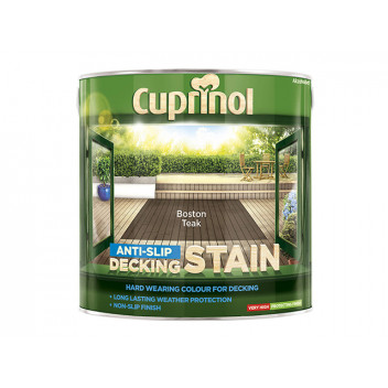 Cuprinol Anti-Slip Decking Stain Boston Teak 2.5 litre