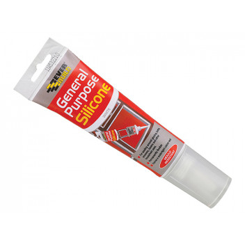 Everbuild General Purpose Easi Squeeze Silicone Sealant White 80ml