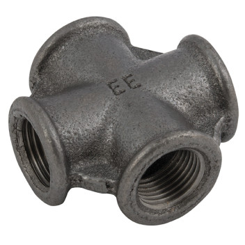 2\" BSP FEM EQUAL CROSS BLACK 180
