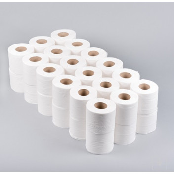 Plain Wrap 200 Sheet 2Ply White Toilet Rolls Case 36 Rolls