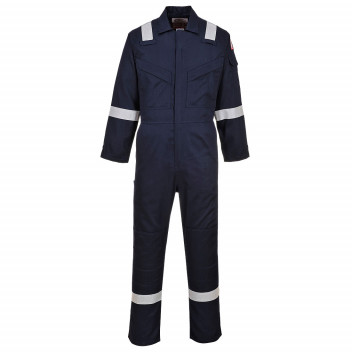 FR28 Flame Resistant Light Weight Anti-Static Coverall 280g Navy Medium