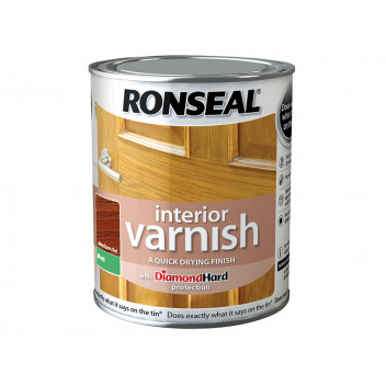 Ronseal Interior Varnish Quick Dry Matt Medium Oak 750ml