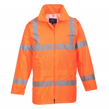 H440 Hi-Vis Rain Jacket Orange Medium