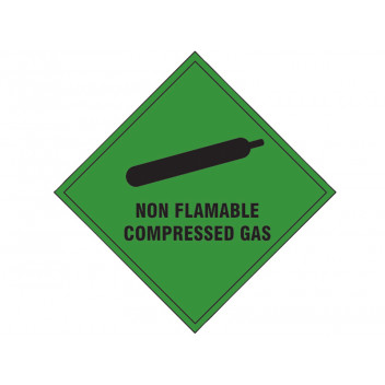Scan Non Flammable Compressed Gas SAV - 100 x 100mm