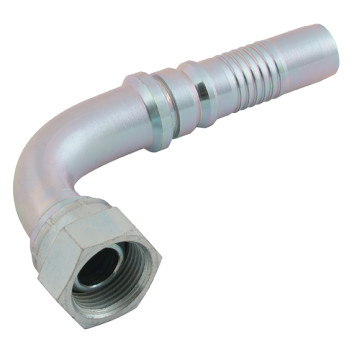 3/4\" BSP Female Interlock 90? Swept Elbow 3/4\" Hose ID