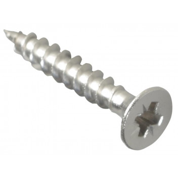 ForgeFix Multi-Purpose Pozi Compatible Screw CSK ST S/Steel 4.0 x 25mm Box 200