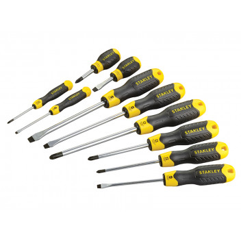 Stanley Tools Cushion Grip Screwdriver Set, 10 Piece SL/PH