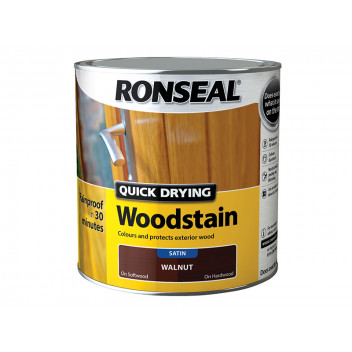 Ronseal Quick Drying Woodstain Satin Smoked Walnut 2.5 litre