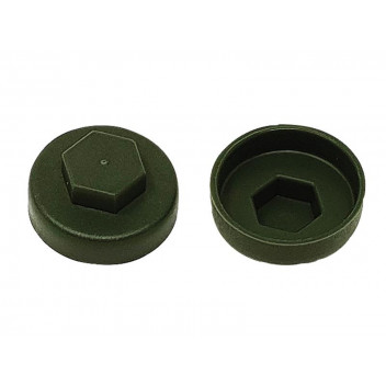 ForgeFix TechFast Cover Cap Olive Green 16mm (Pack 100)