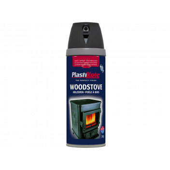 PlastiKote Twist & Spray Woodstove Paint Black 400ml