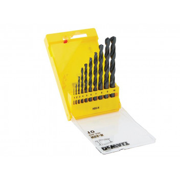 DEWALT DT5911 HSS-R Jobber Drill Bit Set, 10 Piece