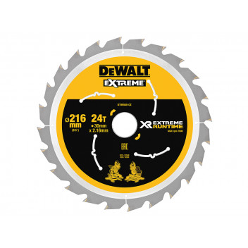 DEWALT FlexVolt XR Circular Saw Blade 216 x 30mm x 24T