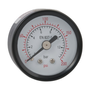 0-100PSI 50MM STEEL GAUGE 1/8\" BSPT BACK