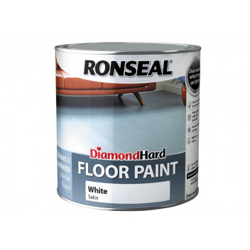 Ronseal Diamond Hard Floor Paint Satin White 2.5 litre