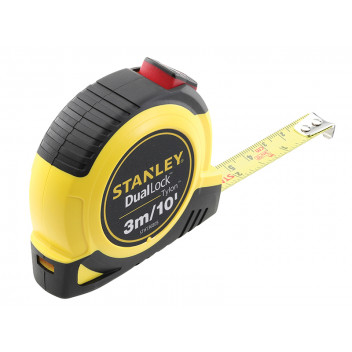 Stanley Tools DualLock Tylon Pocket Tape 3m/10ft (Width 12mm)