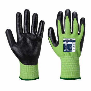 A645 Green Cut - Nitrile Foam Green/Black XL