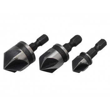 BlueSpot Tools Countersink Bit Set 3 Piece