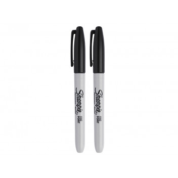 Sharpie Fine Tip Permanent Marker Black (Pack 2)