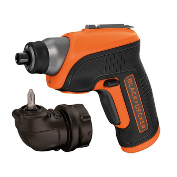 B & D CS3652LC Cordless Screwdriver & Right Angle Attachment 3.6V Li-ion