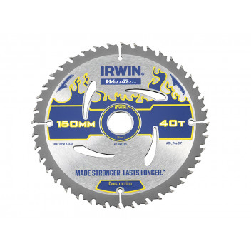 IRWIN Weldtec Circular Saw Blade 150 x 20mm x 40T ATB