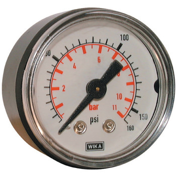 0-2.5 BAR 40MM 1/8\"BSPT BACK ABS GAUGE