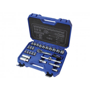 Faithfull Socket Set of 26 Metric 3/8in Drive