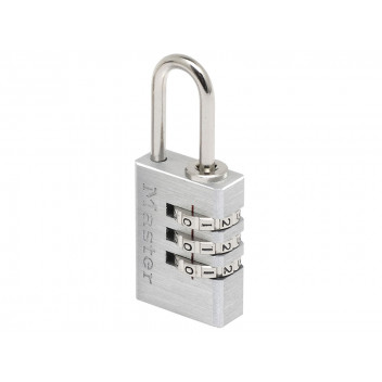 Master Lock Aluminium 20mm 3-Digit Combination Padlock