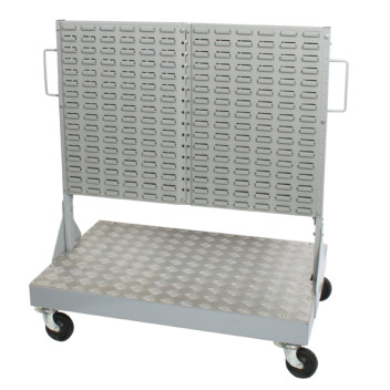 MOBILE STAND DBLE SIDED SHOP FLOOR TROLL