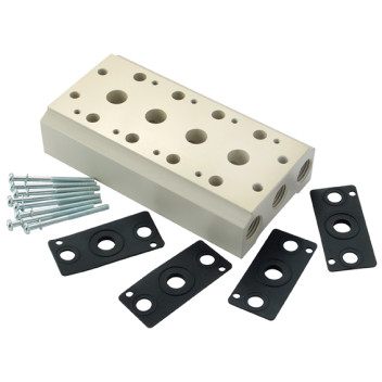 2 Station 1/4\" BSP Manifold B Series
